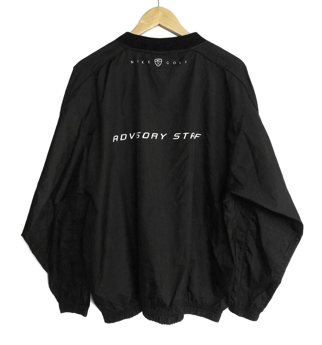希少 ナイキゴルフ NIKE GOLF advisory staff ピステシャツ 黒 L メンズ ジャケット シャツ ピステ slingshot ナイキ NIKE スタッフ ゴルフ拍卖
