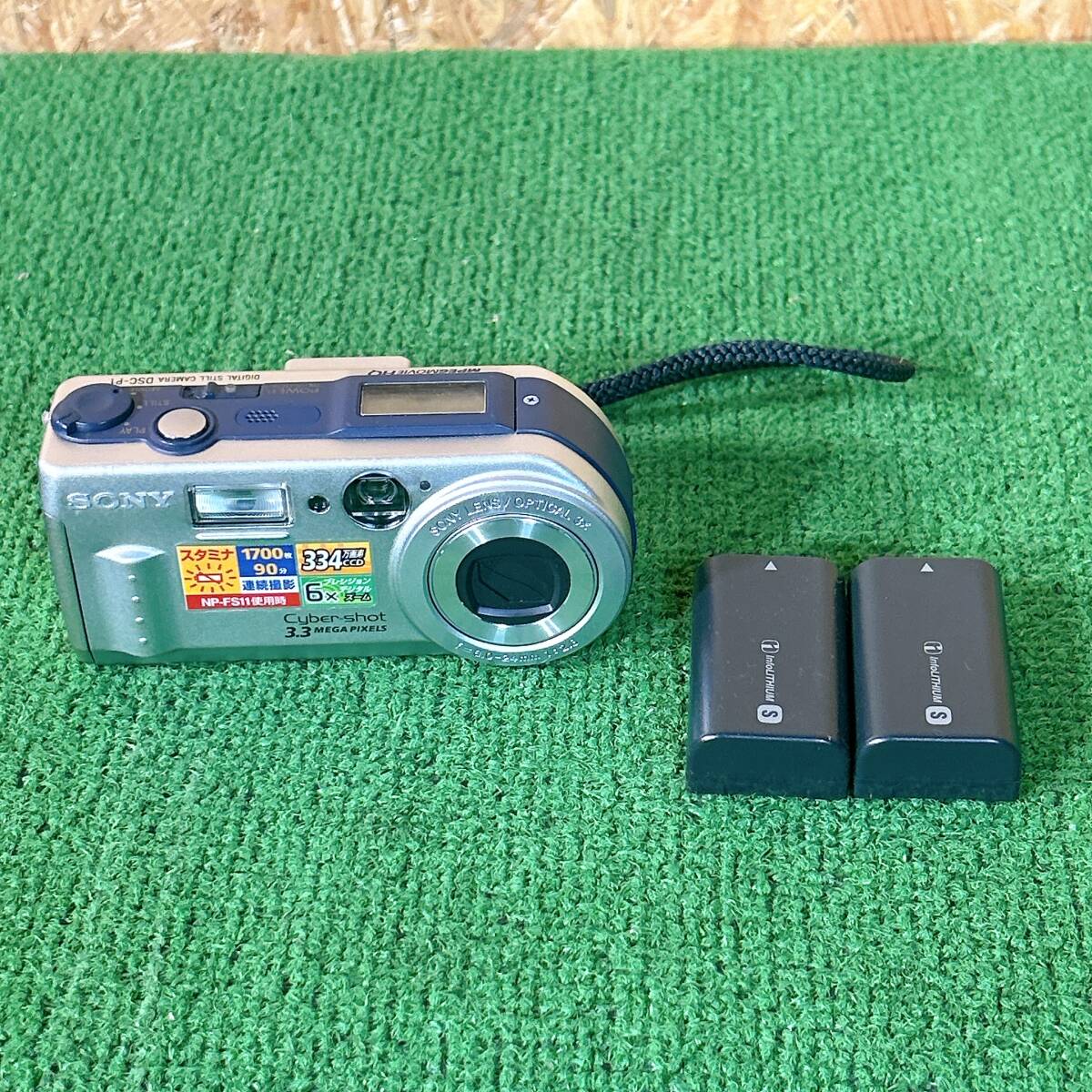 SONY ソニー サイバーショット Cyber-shot DSC-P1 コンパクトデジタルカメラ バッテリー2個付き 動作未確認 中古 現状品 拍卖