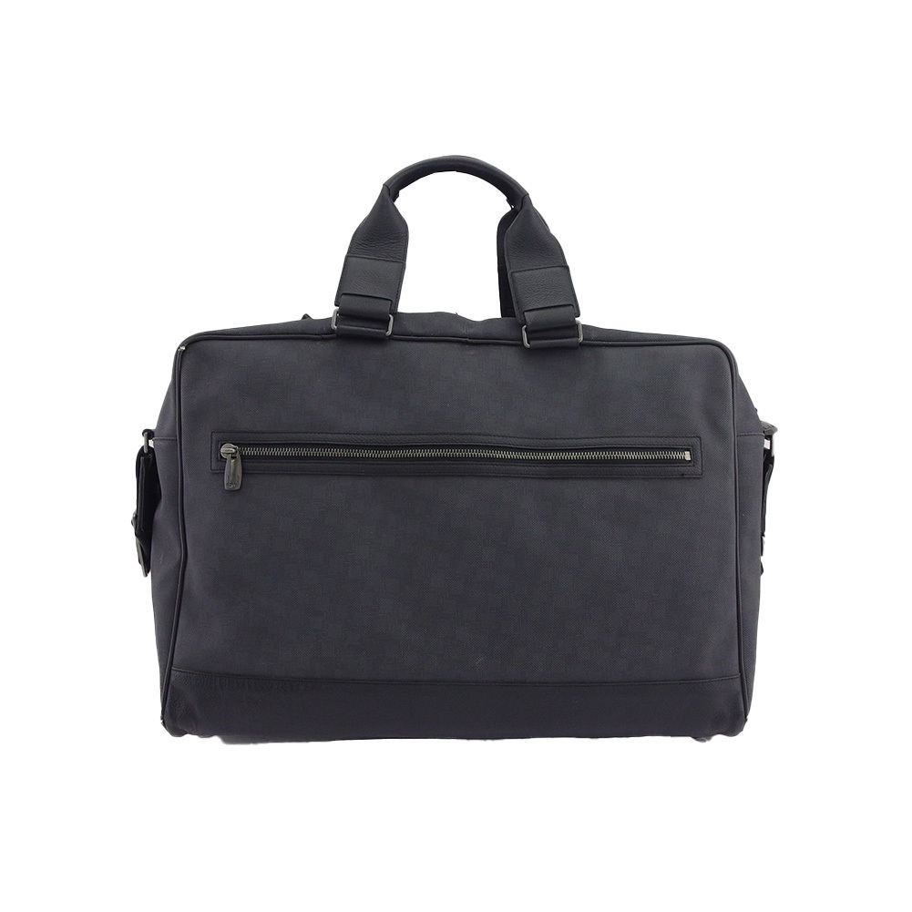 【30%OFFクーポン】ダンヒル Dunhill ビジネスバッグ ブラック×シルバーグレー レディース 中古拍卖