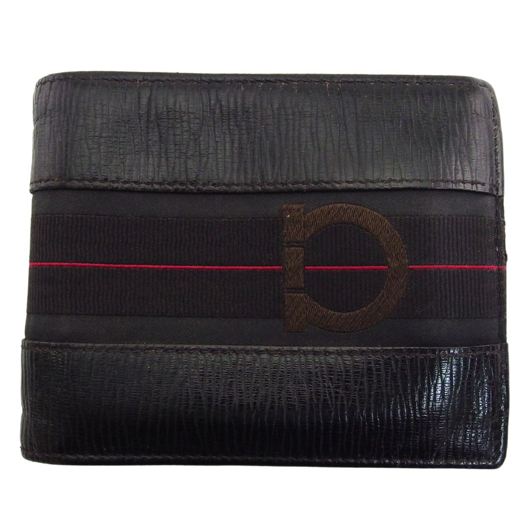 【30%OFFクーポン】サルヴァトーレフェラガモ Salvatore Ferragamo 札入れ ネロ レディース 中古拍卖