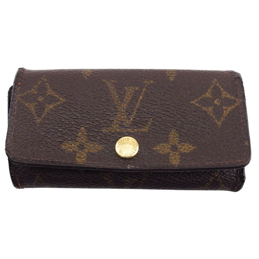 ルイ・ヴィトン LOUIS VUITTON キーケース モノグラム ミュルティクレ4 ブラウン ベージュ レディース 中古拍卖
