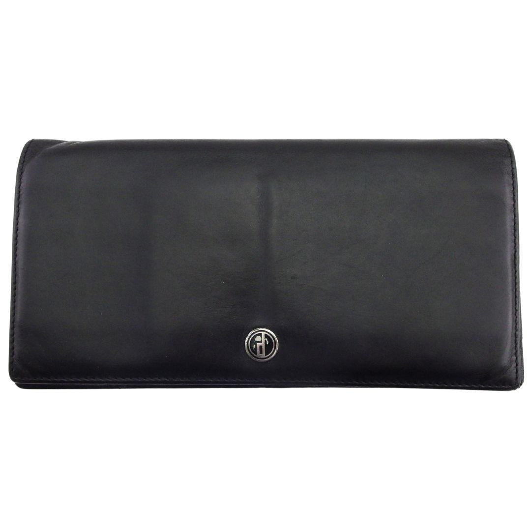 ダンヒル Dunhill 長財布 センチュリーマン dマークプレート ブラック レディース 中古拍卖