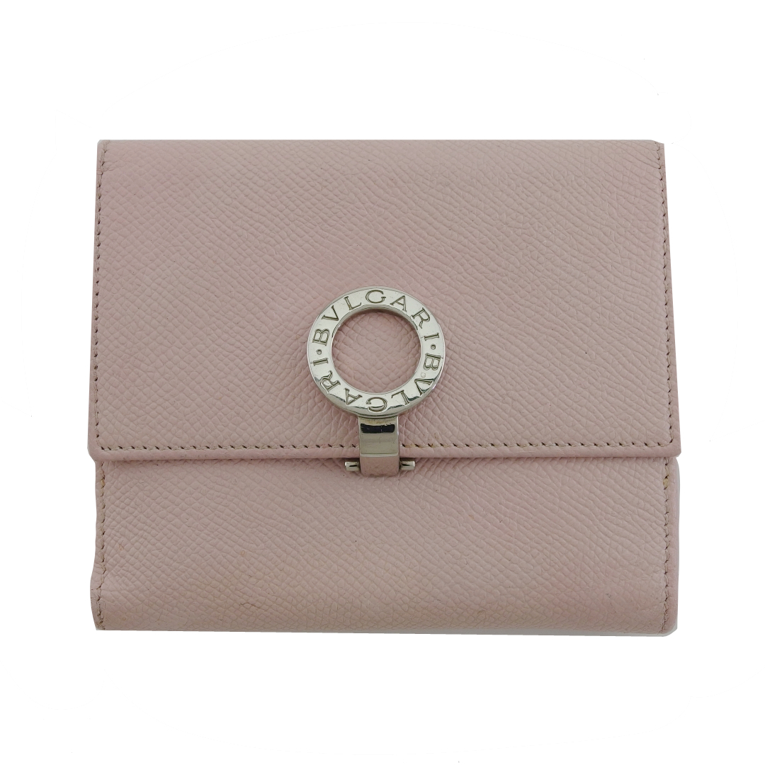 ブルガリ BVLGARI 二つ折り財布 ブルガリブルガリ ロゴクリップ ピンク レディース 中古拍卖