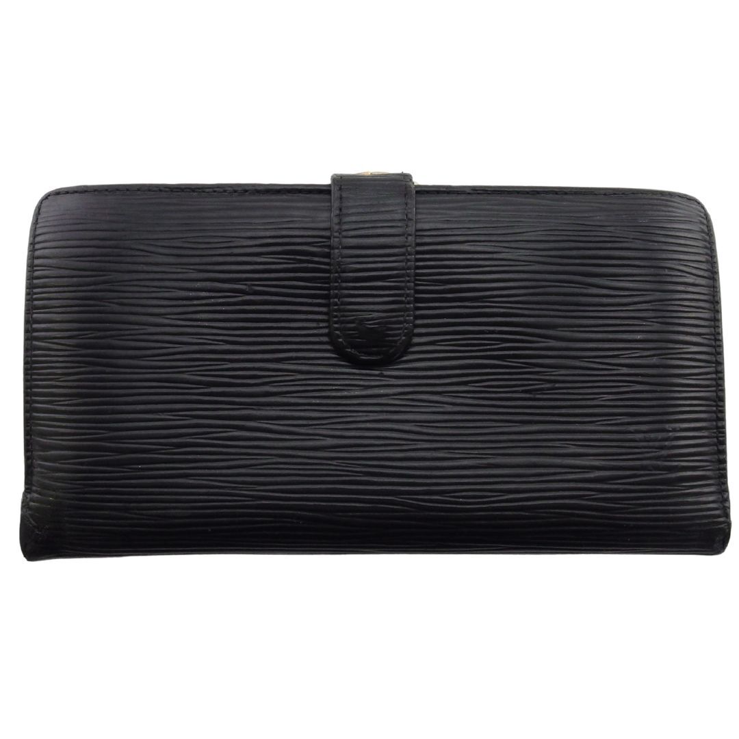 ルイ・ヴィトン LOUIS VUITTON 二つ折り財布 エピ コンチネンタル・クラッチ ノワール レディース 中古拍卖