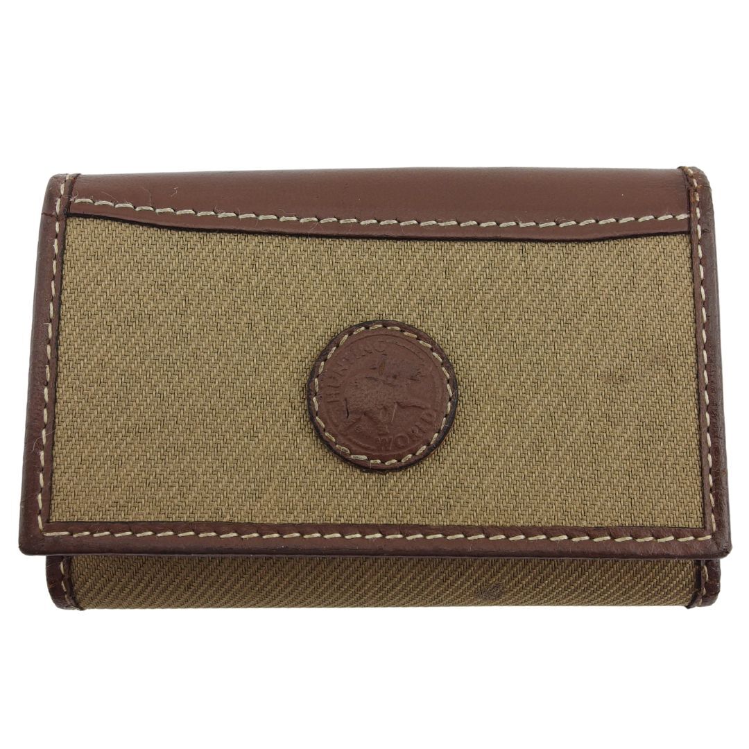 ハンティングワールド HUNTING WORLD キーケース ブラウン×ベージュ レディース 中古拍卖