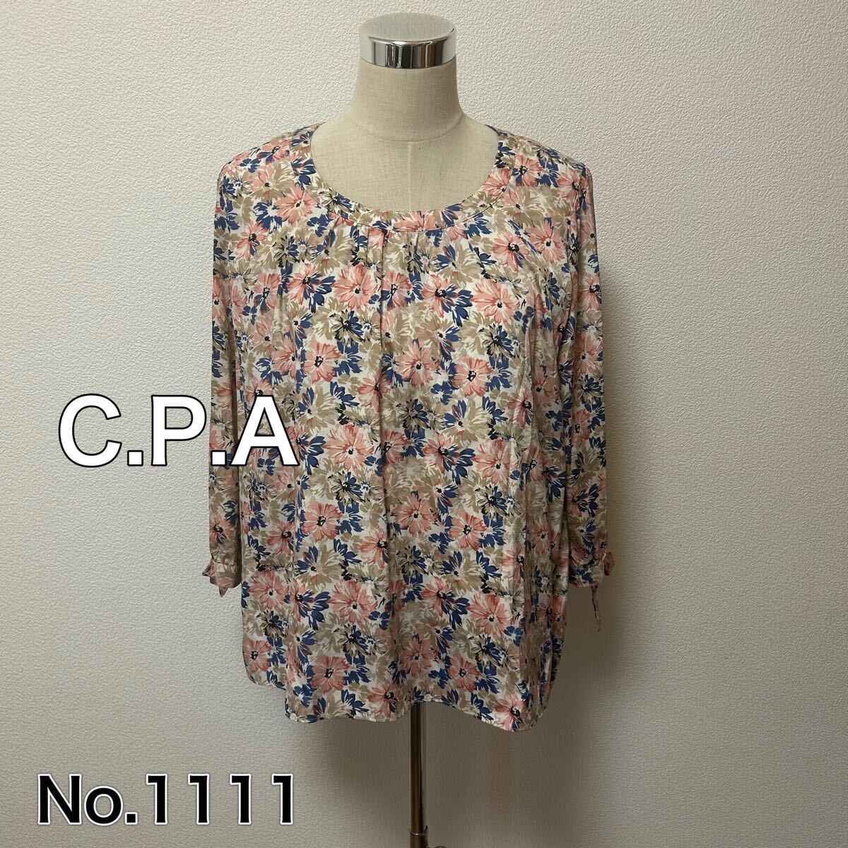 送料無料 匿名配送 C.P.A 花柄 七分袖シャツ拍卖