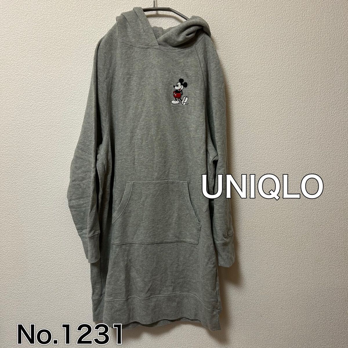 送料無料 匿名配送 UNIQLO ミッキー パーカーワンピース拍卖