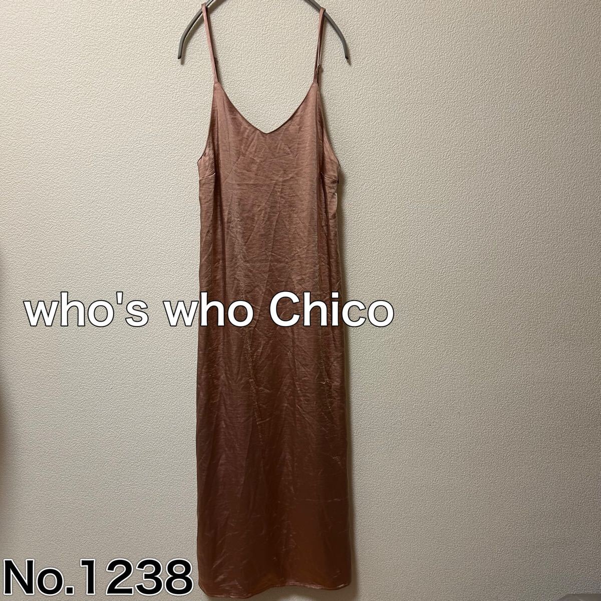 送料無料 匿名配送 who's who Chico キャミソールワンピース拍卖
