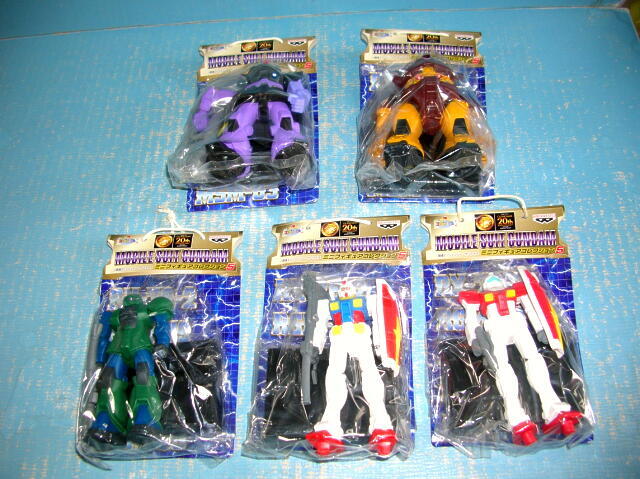8139 新品 機動戦士ガンダム ミニフィギュアコレクション5 全5種 ガンダム ジム ザクI ドム ゴック サンライズ バンプレスト拍卖