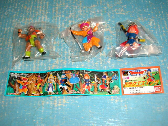 8205 新品 ドラゴンクエストVI ドラクエスイング 3種 バーバラ ハッサン チャモロ ガチャポン バンダイ エニックス DQ DRAGON QUEST VI拍卖