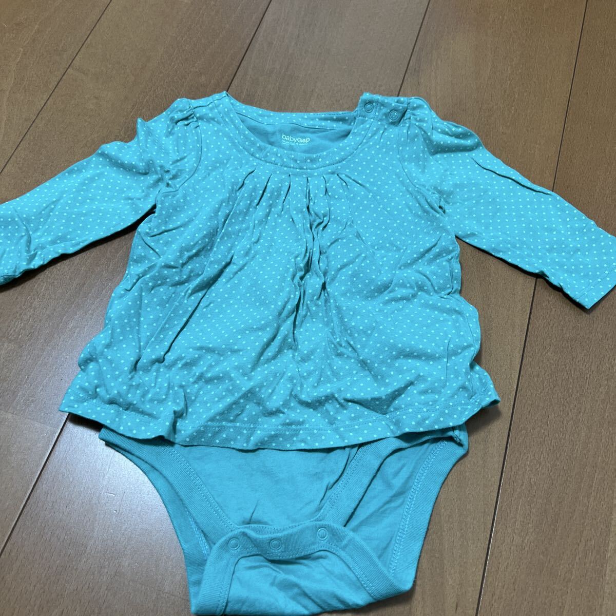 baby GAPギャップ●長袖 ロンパース●女の子●80●12〜18M● 綿100拍卖