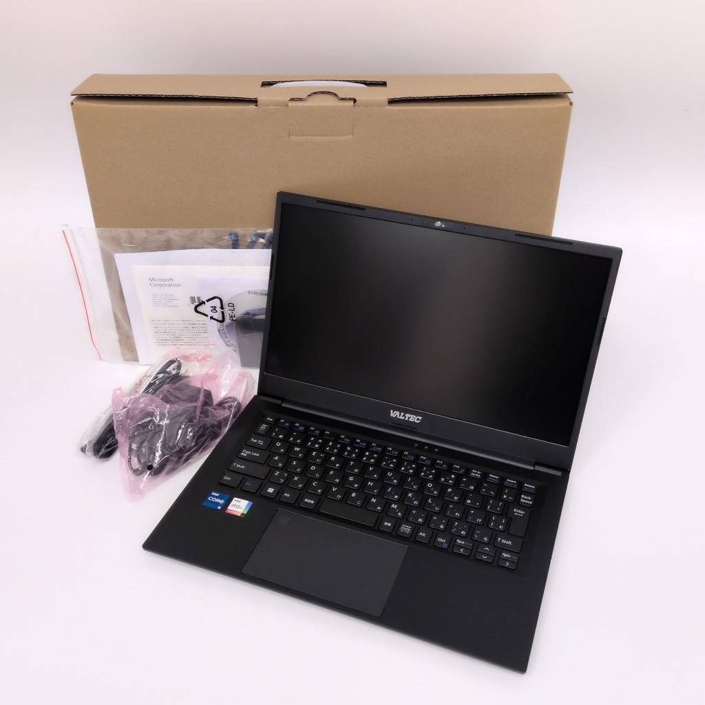 KIS/211195-2/15000/S112-9/【幕張】ノートパソコン Notebook PC VALTEC VN-140-15122 ※未使用品 箱、説明書、コンセント付き拍卖