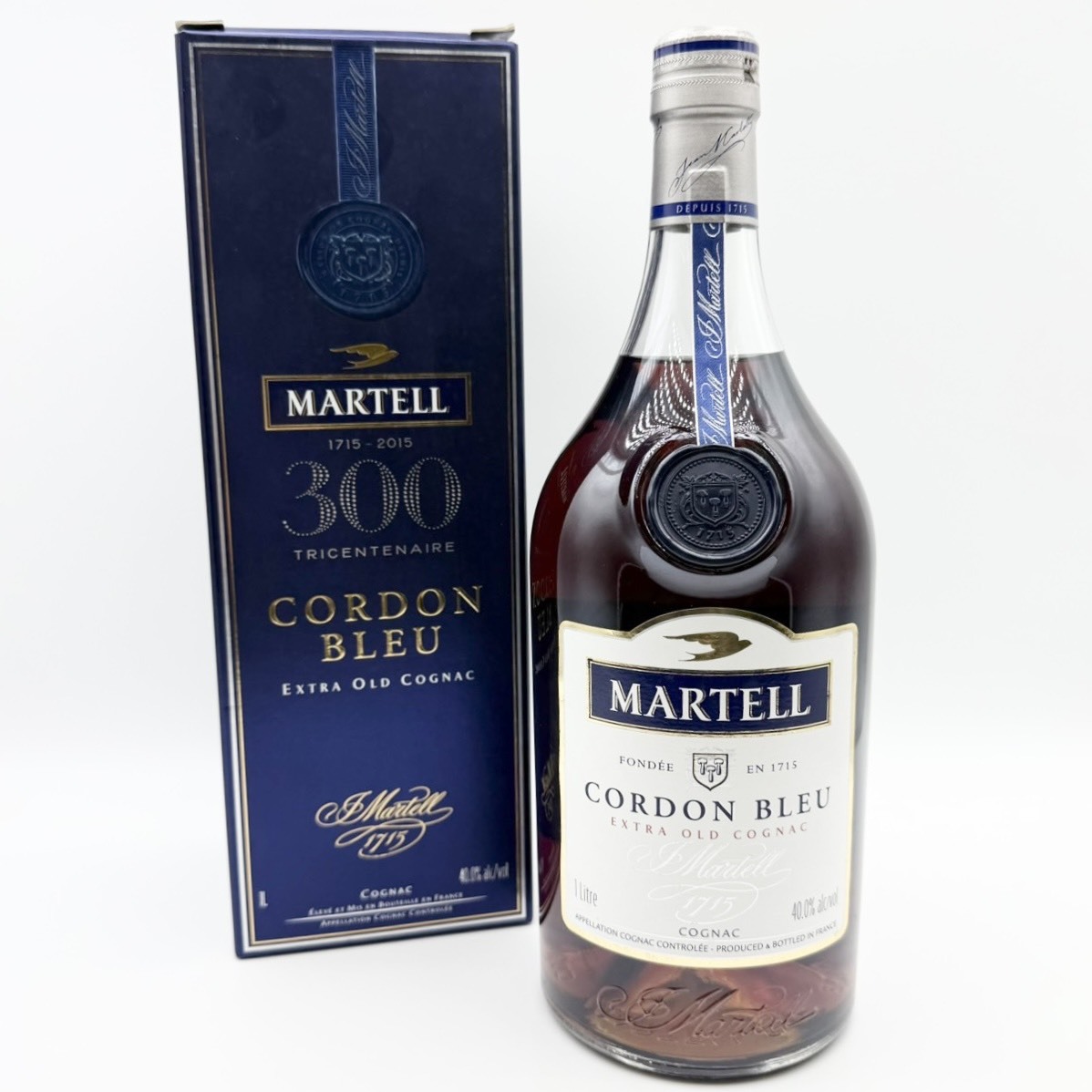 25広/A046153-1/MK10000/J112-325/酒【幕張】MARTELL マーテル CORDON BLEU COGNAC ブランデー 40% 1000ml拍卖