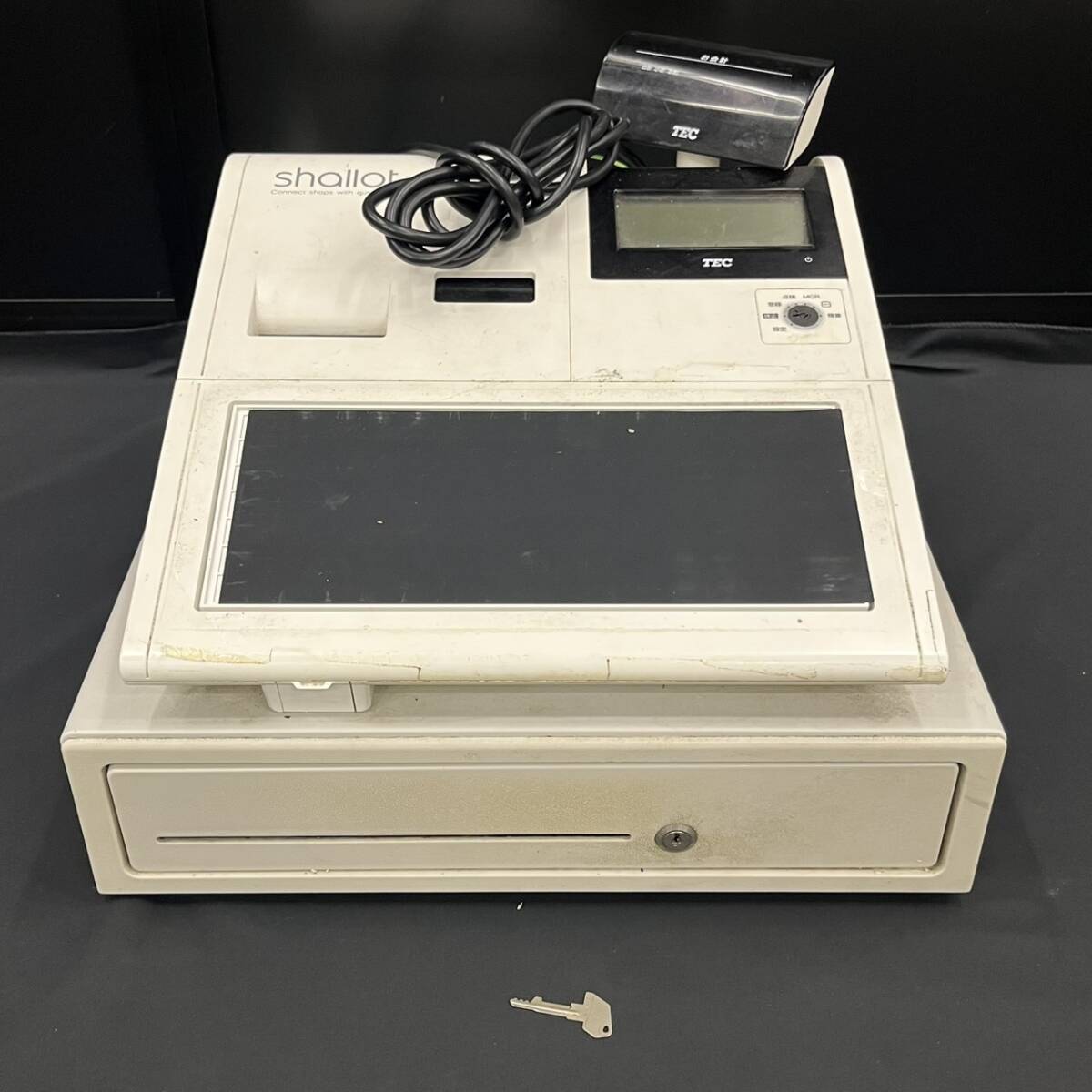 25横/A038944-1/IM6000/H103-203/【幕張】TOSHIBA テック電子レジスター FS-770 東芝 鍵付き拍卖