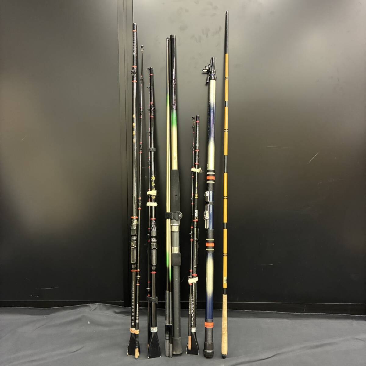 KIS/030506-5/3000/S104-59/【幕張】NEWPG 釣竿 6点 ピージー 釣り用品 カレイ 船帆拍卖