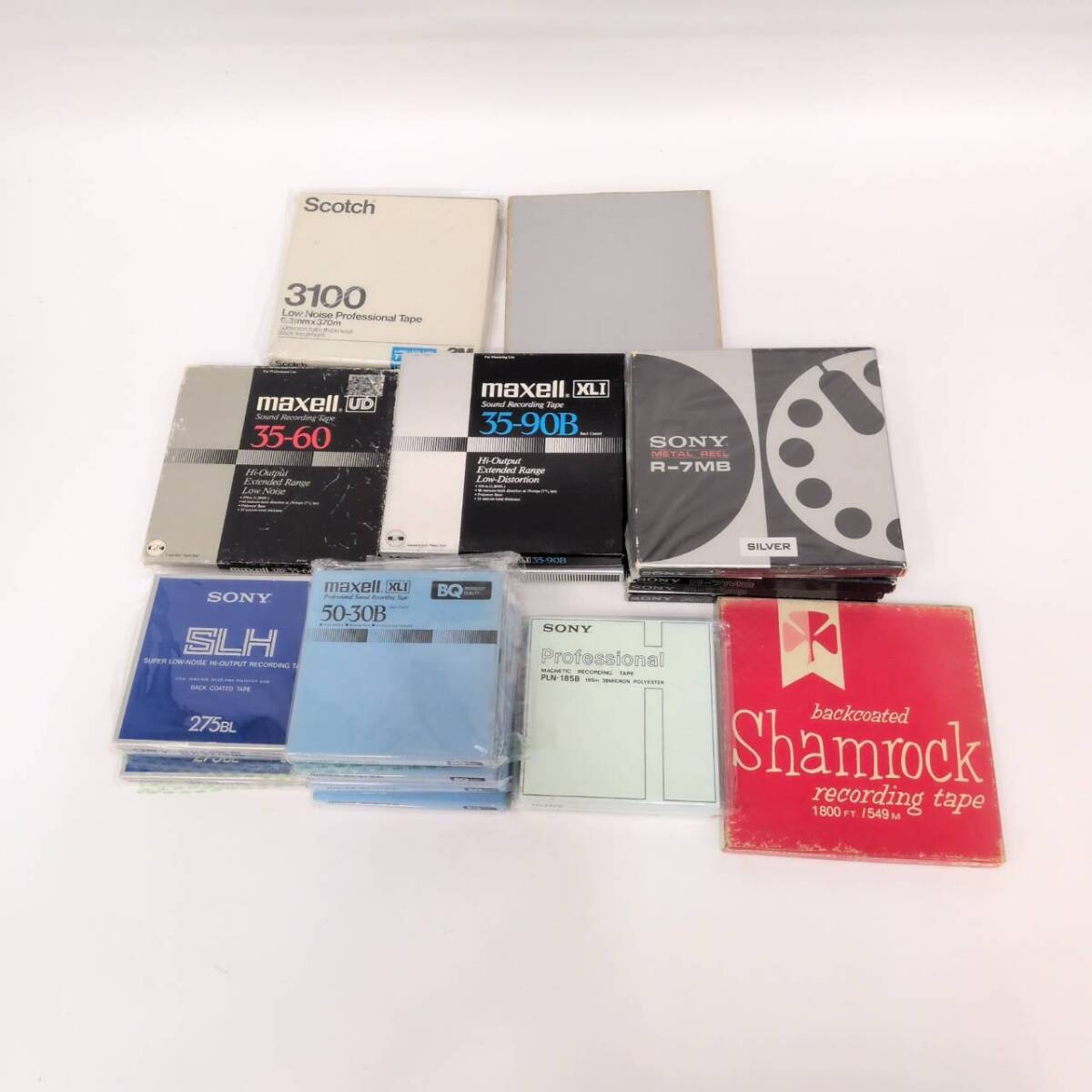 KIS/030974-4/6000/S104-67/【幕張】18枚まとめ SONY Scotch maxell Shamrock/他 オープンリール メタルリール拍卖