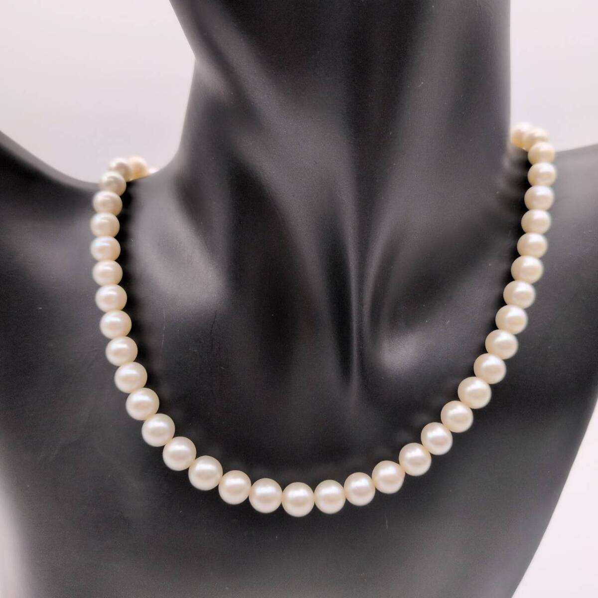 25浦/A028419/OT20000/Y104-605 /【幕張】ネックレス パール TASAKI タサキ 約6.9㎜珠 K14 重量:約25.6g レディース アクセサリー拍卖