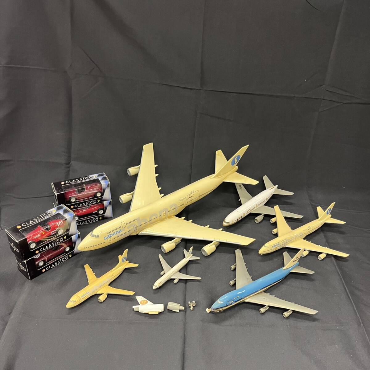 KIS/210694-4/3000/S104-83/【幕張】飛行機6点 車4点まとめ ※破損有り CLASSICO FERRARI 1967 330 P4/1961 156 F1/1952 500 F2/他拍卖