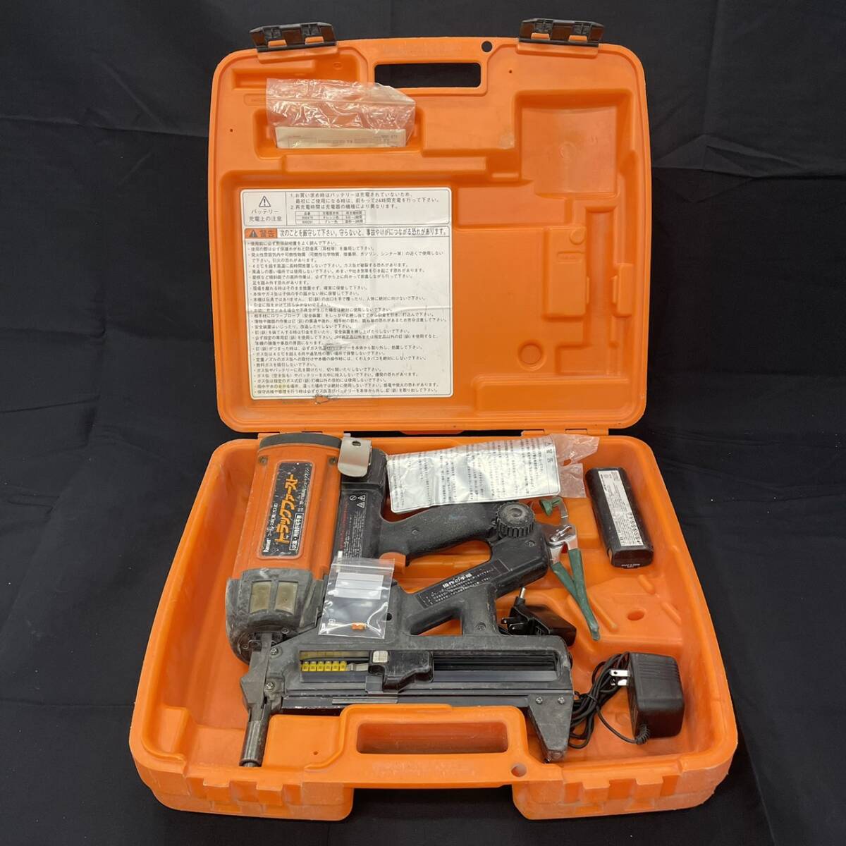 25横/A010567-27/HK3000/K104-404/【幕張】Ramset ラムセット トラックファーストTF-1100JQ コードレス鋲打機 ケース付き拍卖
