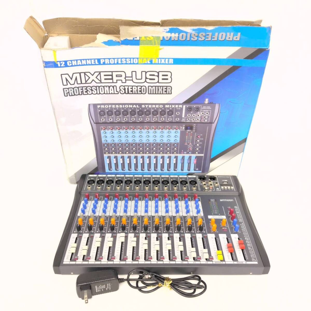 KIS/030875-2/2000/S112-20/【幕張】ammoon アムーン 12Channel Proffessional MixersHANDPAINTED 拍卖