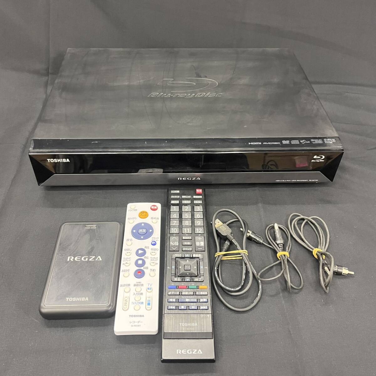 KIS/405044-1/3000/S112-24/【幕張】東芝 TOSHIBA HDD/ブルーレイディスクレコーダー LEGZA レグザ リモコンUSBハードディスクコード付き拍卖
