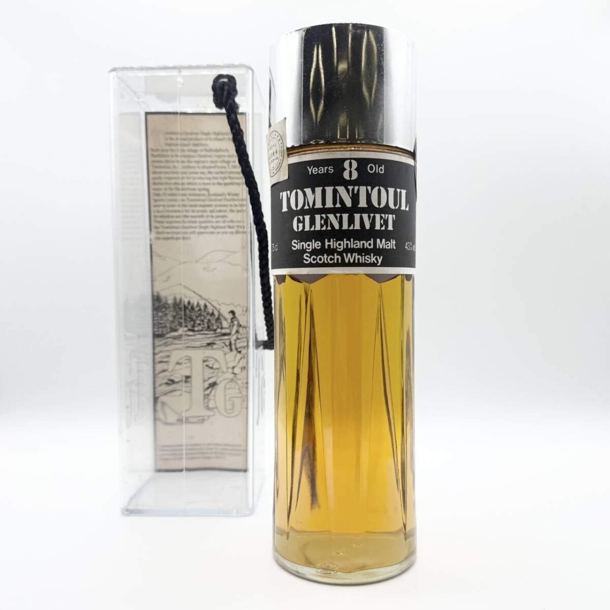 25名/A043165-2/OS3000/J112-309/酒【幕張】TOMINTOUL GLENLIVET Years 8 Oldトミントールグレンリベット8年 43% 750ml 箱あり拍卖