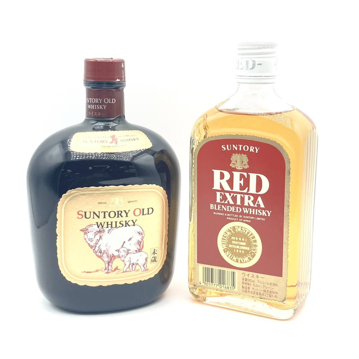 25仙/A011637-1/NT3000/G112-125/【千葉県内のみ発送】酒2本まとめ【幕張】SUNTORY OLD WHISKY/SUNTORY RED EXTRA BLENDED WHISKY拍卖