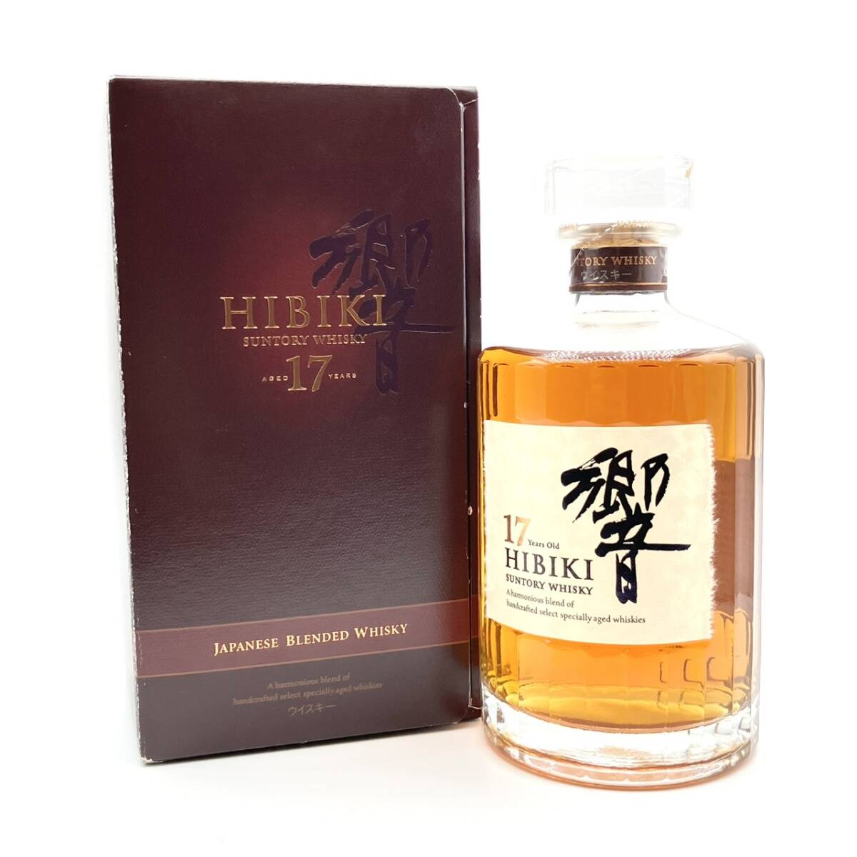 25仙/A012035-3/WM45000/G112-140/【千葉県内のみ発送】酒【幕張】Suntory Whisky サントリー ウイスキー 響 HIBIKI 17年 43%700ml 箱付き拍卖