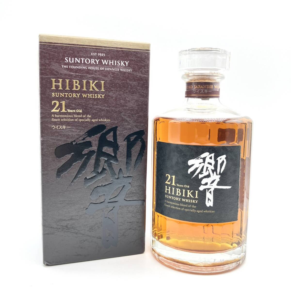 25大/A025843-1/MS55000/G112-141/【千葉県内のみ発送】酒【幕張】Suntory Whisky サントリー ウイスキー 響 HIBIKI 21年 43%700ml 箱付き拍卖