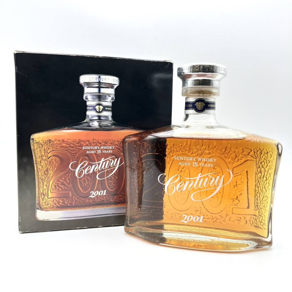 25仙/A011083-1/OM13000/G112-142/【千葉県内のみ発送】酒【幕張】Suntory Whisky AGED 15 YEARS Century センチュリー 2001拍卖