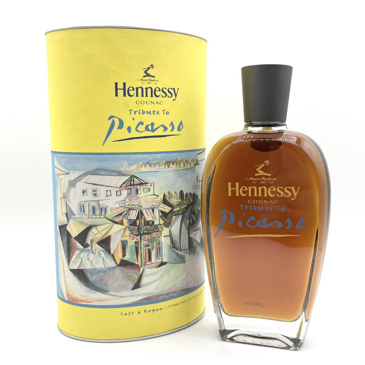 25浦/A028692-1/SY4000/G112-155/酒【幕張】Hennessy ヘネシー Picaso COGNAC コニャック ブランデー 40%350ml 箱付き拍卖