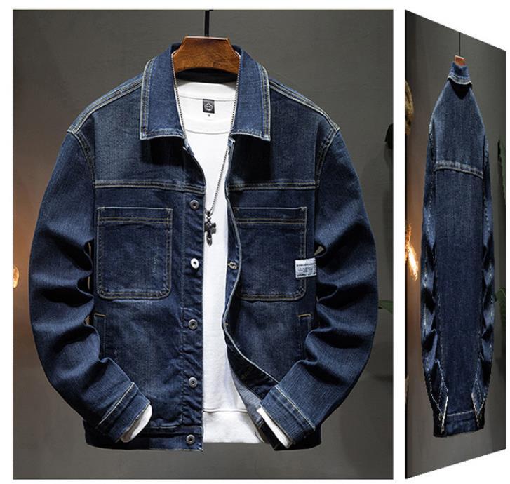 デニムジャケット 新品★メンズ ジージャン Gジャン 微ストレッチ アウター ライダースジャケット ジャンパー ブルゾン【DS2503#】4XL拍卖