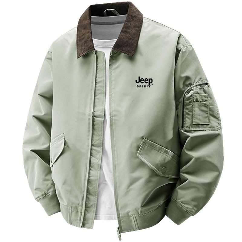 フライトジャケット 新品★メンズ アウトドアジャケット 春秋服 ジャンパー ブルゾン ワーク カジュアル【81955】緑色 XL拍卖