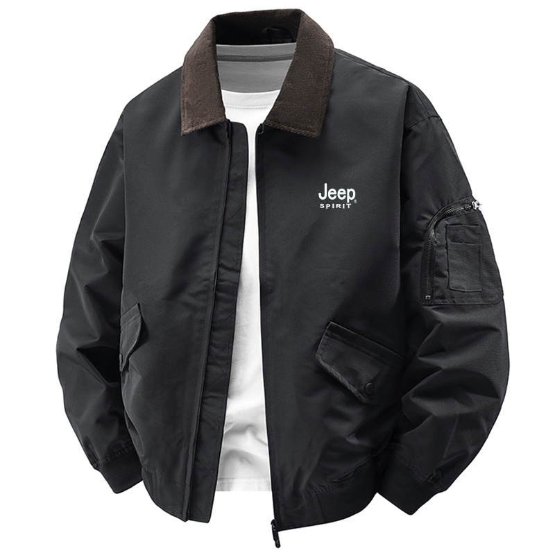 フライトジャケット 新品★メンズ アウトドアジャケット 春秋服 ジャンパー ブルゾン ワーク カジュアル【81955】黒色 M拍卖