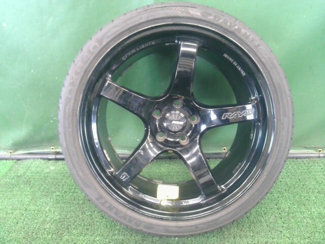 DAVANTI DX640 RAYS グラムライツ 57CR サマー 1本 255/35ZR19 6ミリ 19×9,5J 5穴 114.3 +35 ガリ傷有拍卖