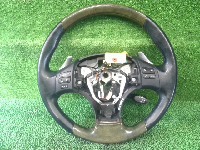 レクサス IS DBA-GSE20 ステアリングホイール ハンドル 8U1 45100-53290-C0 木目 コンバーチブル IS250C コンビハンドル拍卖