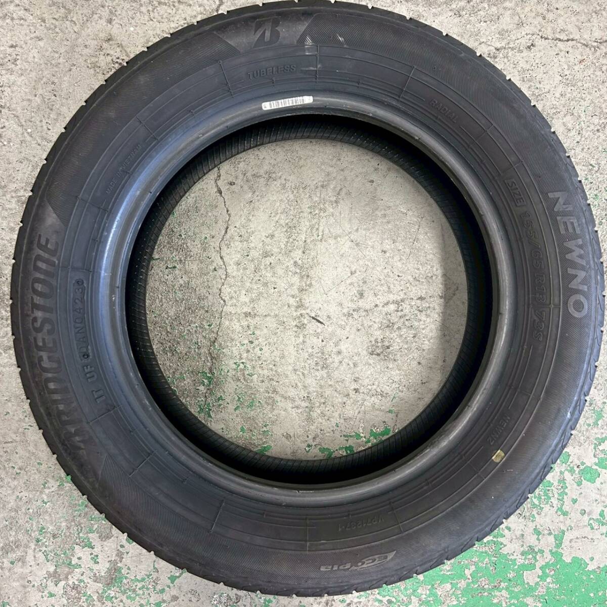 ■中古タイヤ 2023年製 ブリヂストン NEWNO 155/65R13 1本■100107K拍卖
