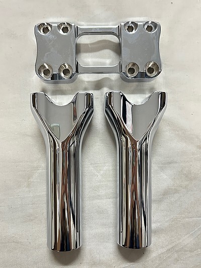 ハーレー Trask assault risers アサルトライザー クランプ径1” クローム 拍卖