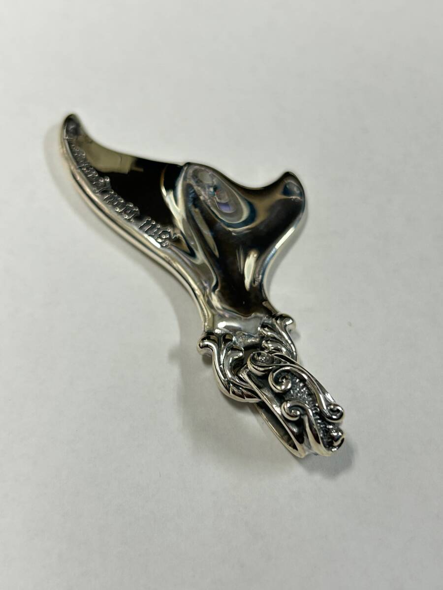 Bill Wall Leather ビルウォールレザー BWL 大きなクジラの尾のペンダント ホエール アクセサリー ネックレス くじらの尾 ペンダント拍卖