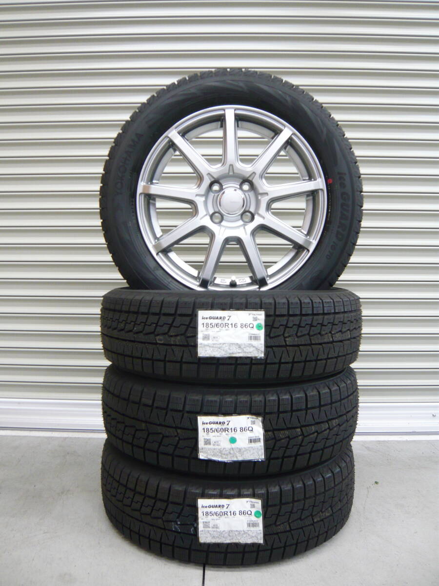 ヨコハマアイスガードIG70☆185/60R16☆4本☆スタッドレスセット☆ノート・デミオ・アクアクロスオーバー・ノートeパワー拍卖