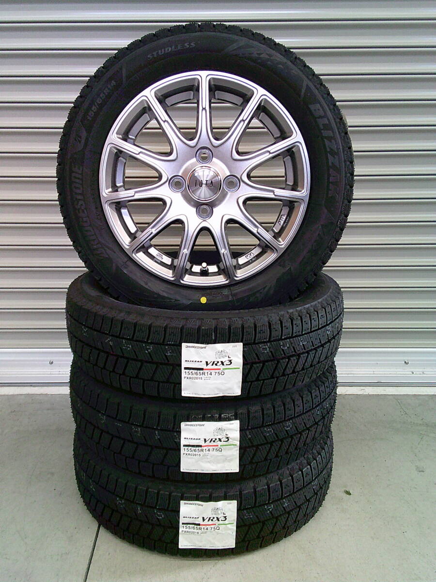 新品セット☆ブリヂストン☆ブリザックVRX3☆155/65R14☆タント・スペーシア・ルークス・キャンパス・N-BOX・軽自動車拍卖