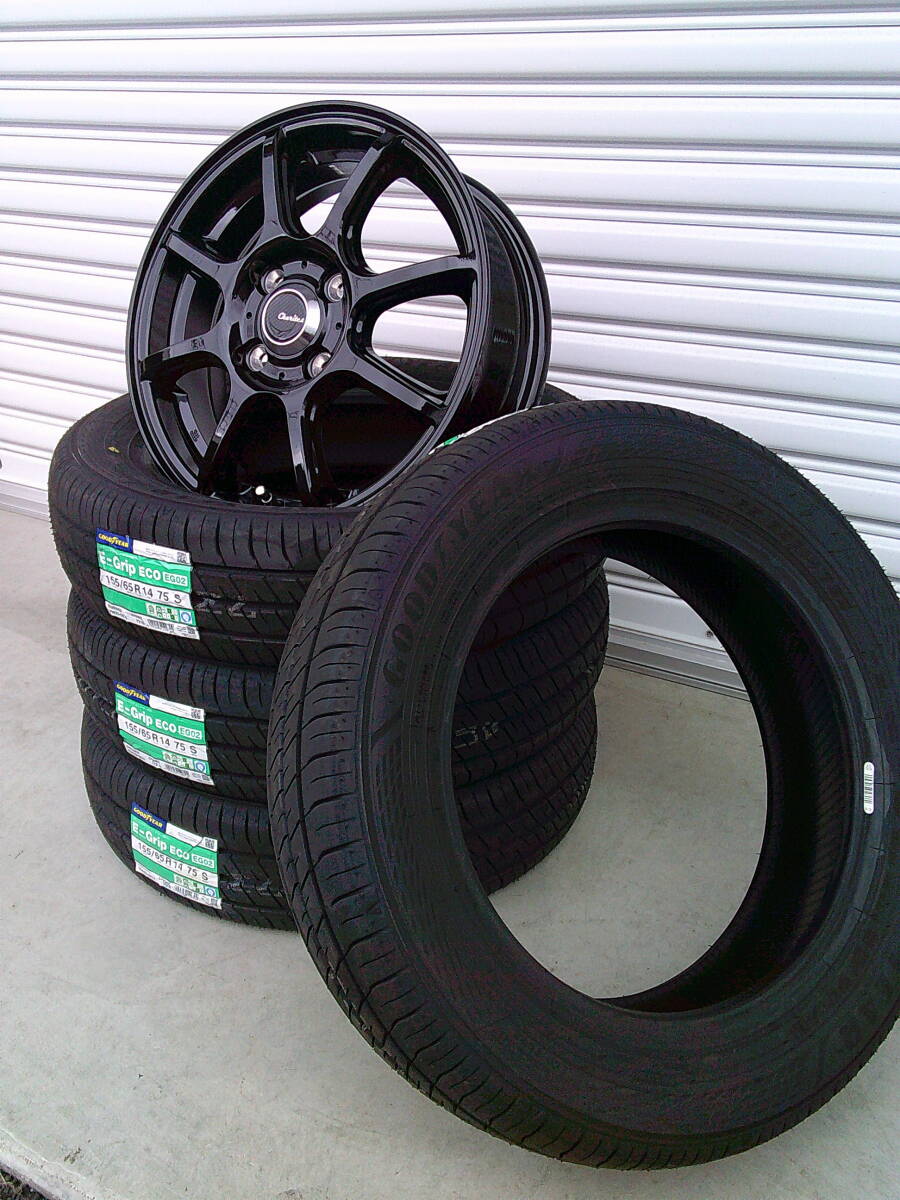 グッドイヤー☆EG02☆155/65R14☆新品4本☆ワゴンR/ムーヴ・タント・NBOX・デイズ・ルークス・スペーシア・軽自動車拍卖