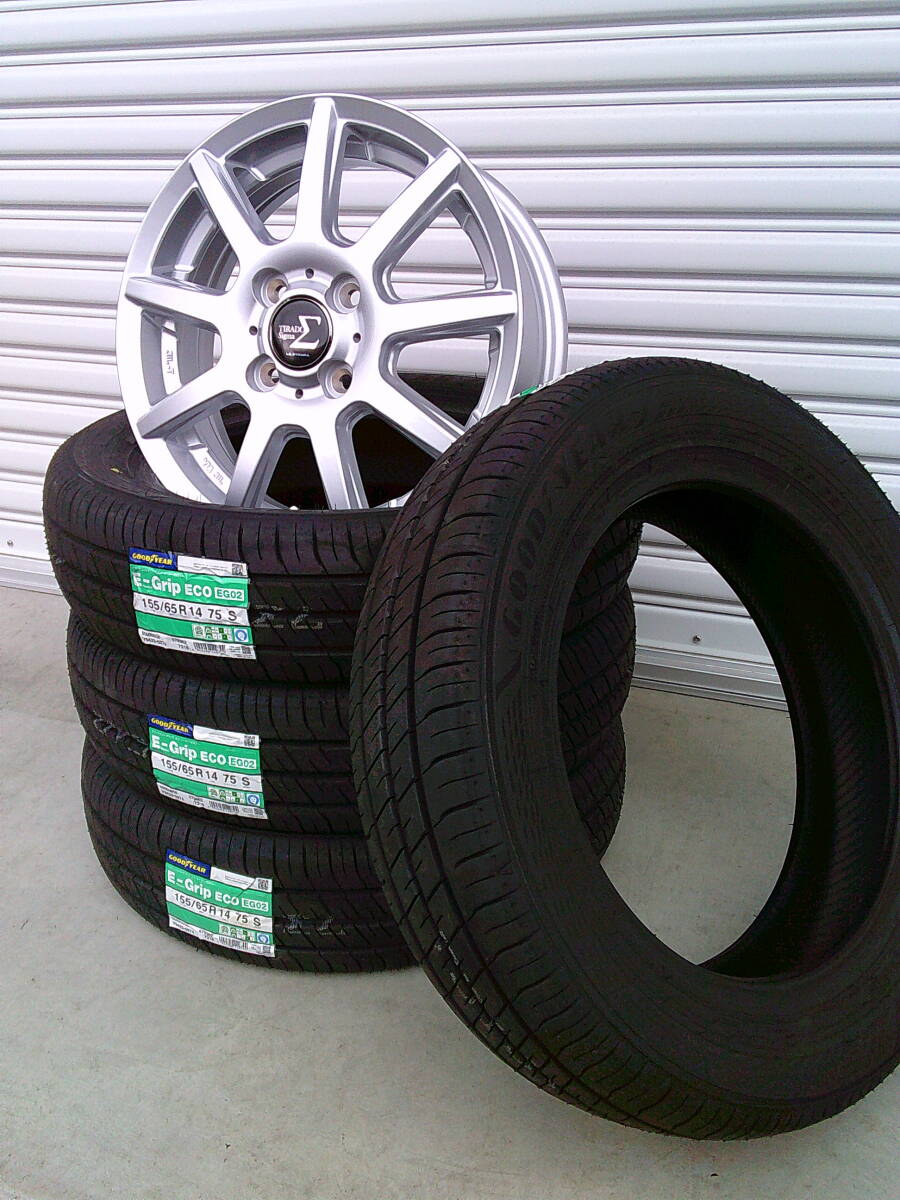 グッドイヤー☆EG02☆155/65R14☆新品4本セット☆ピクシス・N-ONE・Nワゴン・デイズ・モコ・ekクロス・ekカスタム・デリカミニ・MRワゴン拍卖