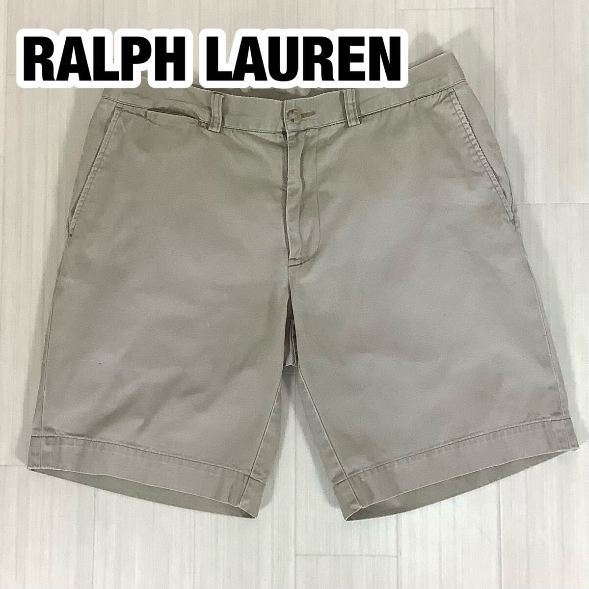 POLO RALPH LAUREN ポロ ラルフローレン ショートパンツ ハーフパンツ LAURENチノハーフパンツ サイズ32 ライトグレー拍卖