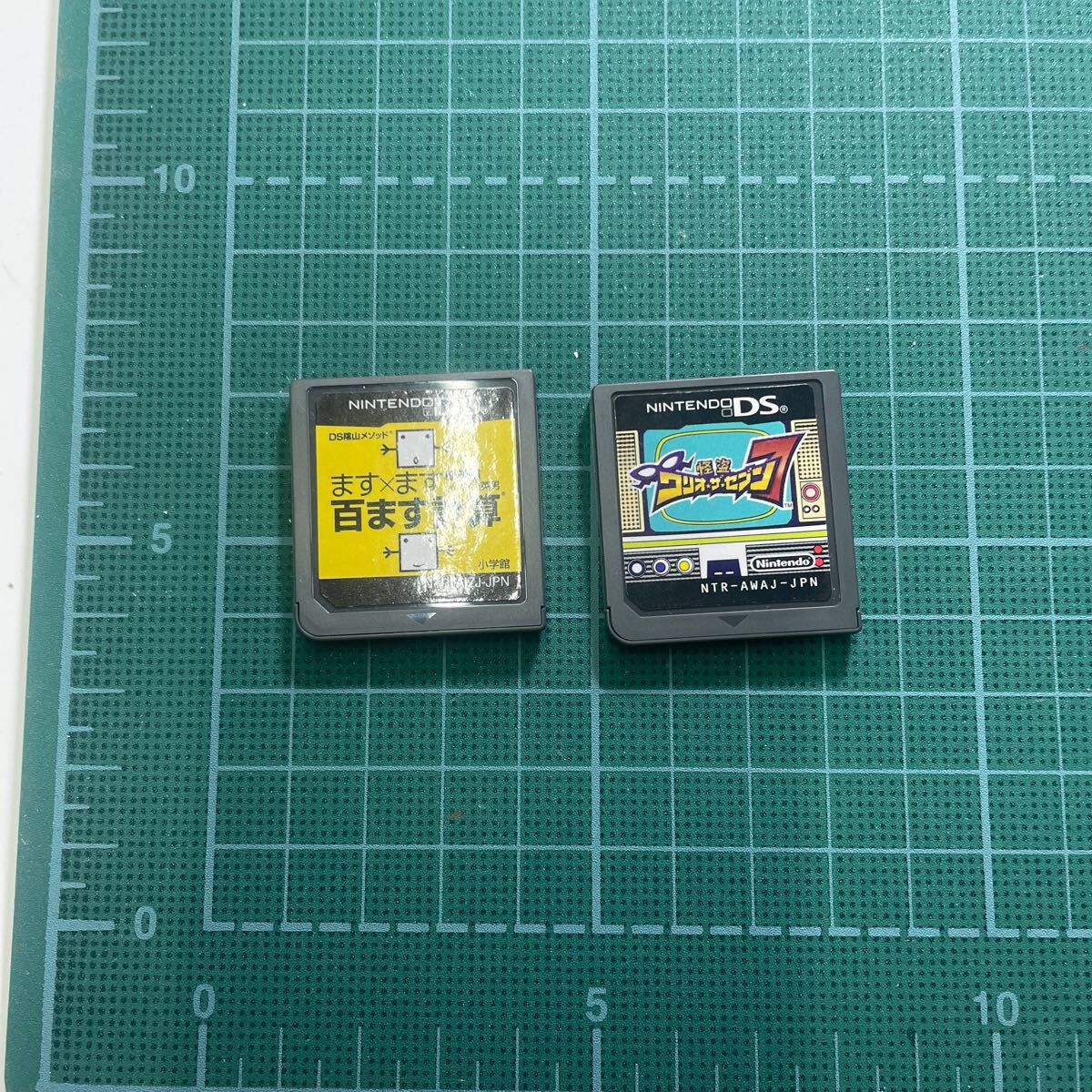 ニンテンドーDS ソフト 2本セット ます×ます百ます計算 怪盗ワリオ・ザ・セブン 現状品拍卖