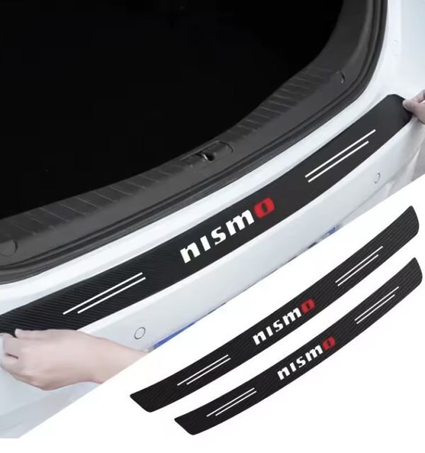 S127 【ロングver NISMO】 ラゲッジステップカバー トランクガード ニスモ カーボン ステッカー 検)リアバンパー ステップガード マット拍卖