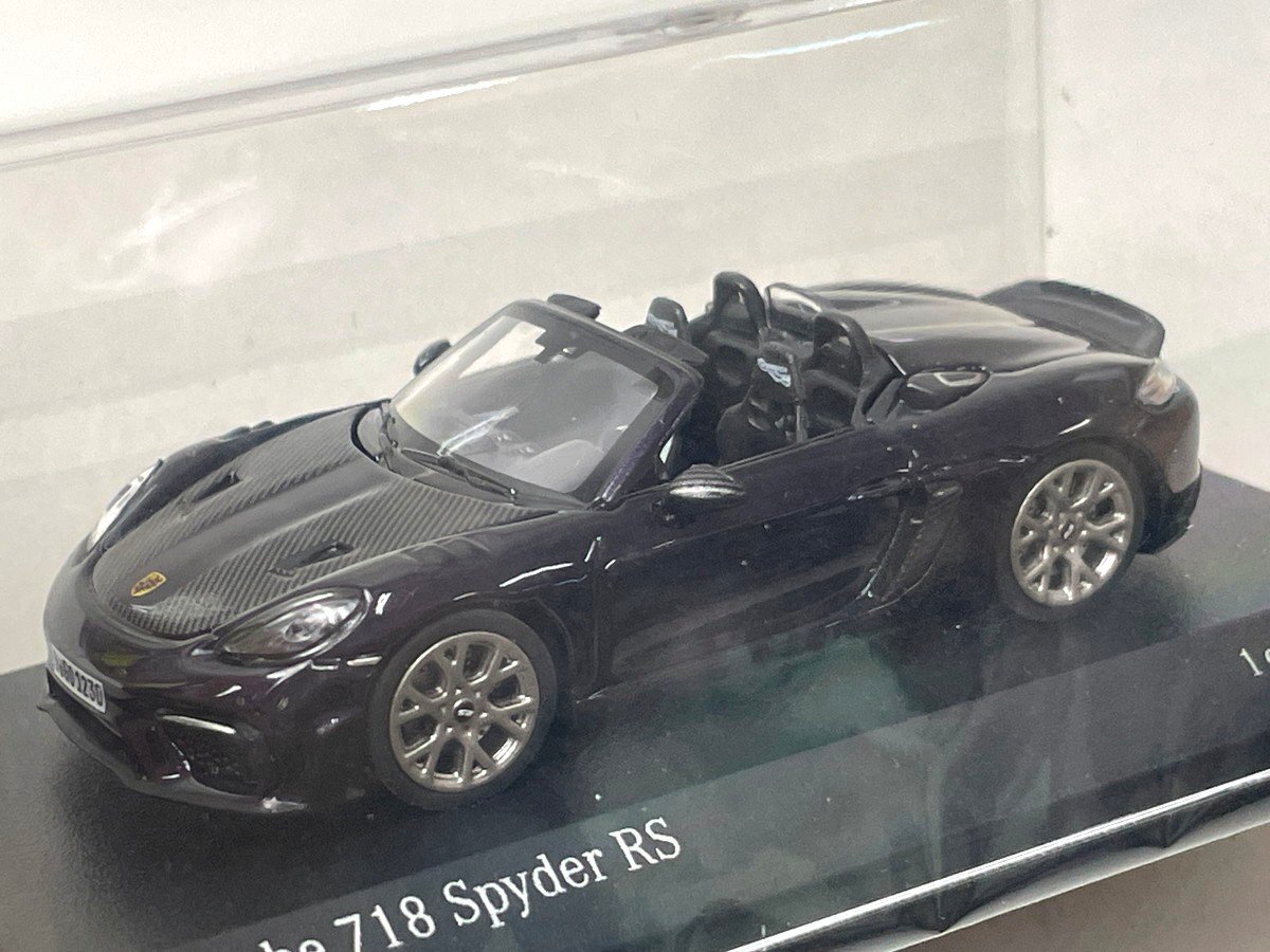 PMA ミニチャンプス 1/64 Porsche ポルシェ 718 Spyder スパイダー RS ヴィオーラメタリック TARMAC 643064008拍卖