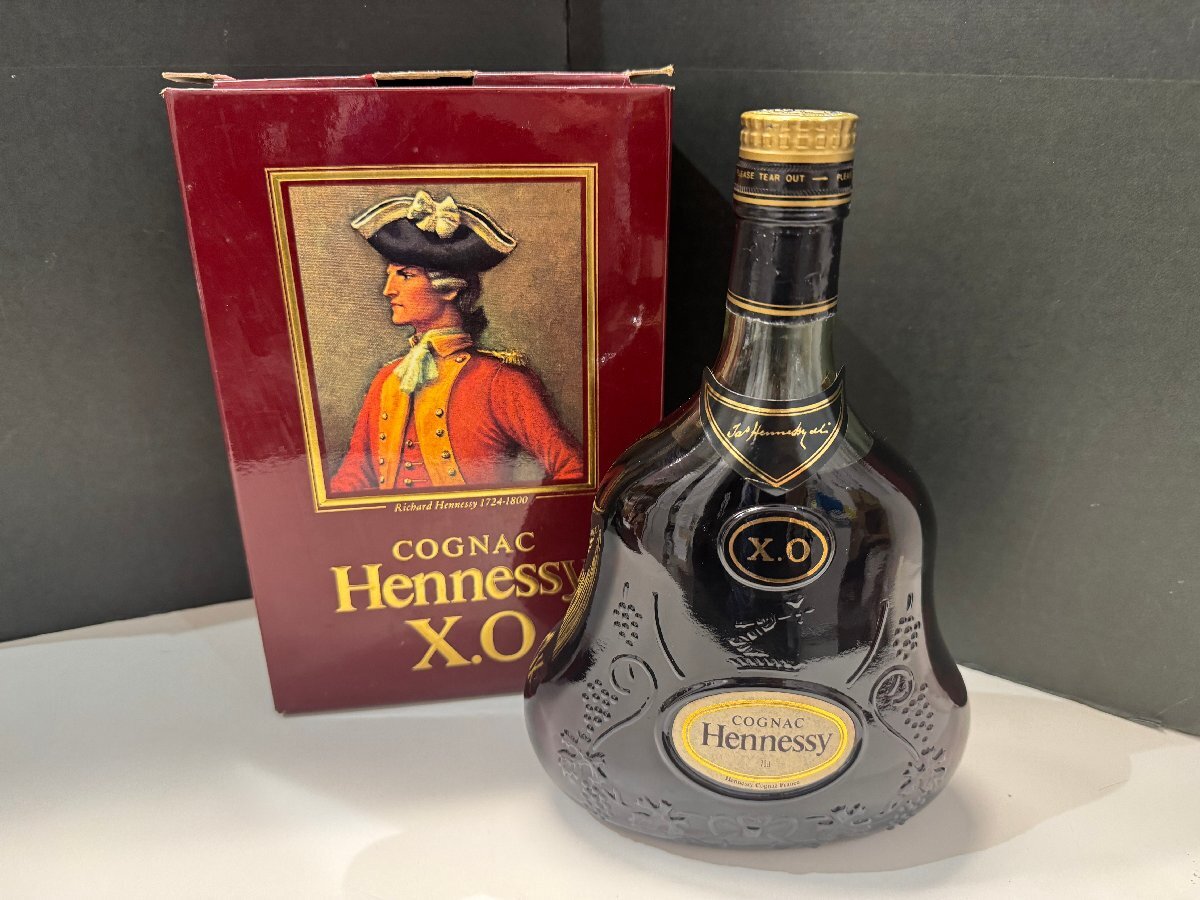 101621◆ ヘネシー XO/COGNAC Hennessy XO/金キャップ グリーンボトル 箱付き/700ml 40%/ブランデー コニャック【未開栓古酒】拍卖