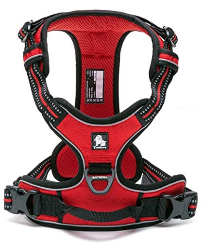 レッド M cocomall 犬用ハーネス 犬用胴輪 ドッグ ペット用品 ハーネス 3M反射材料 訓練 ナイロン製 小型犬、中型犬拍卖