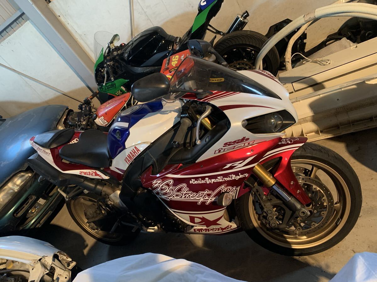 ヤマハ YAMAHA YZF R1 出目金 2012年 クロスプレーンエンジン搭載モデル 国内仕様フルパワー化済 社外カウル 一時抹消中 55000km 天理市発拍卖